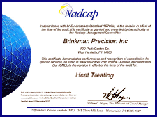 heat treat certification